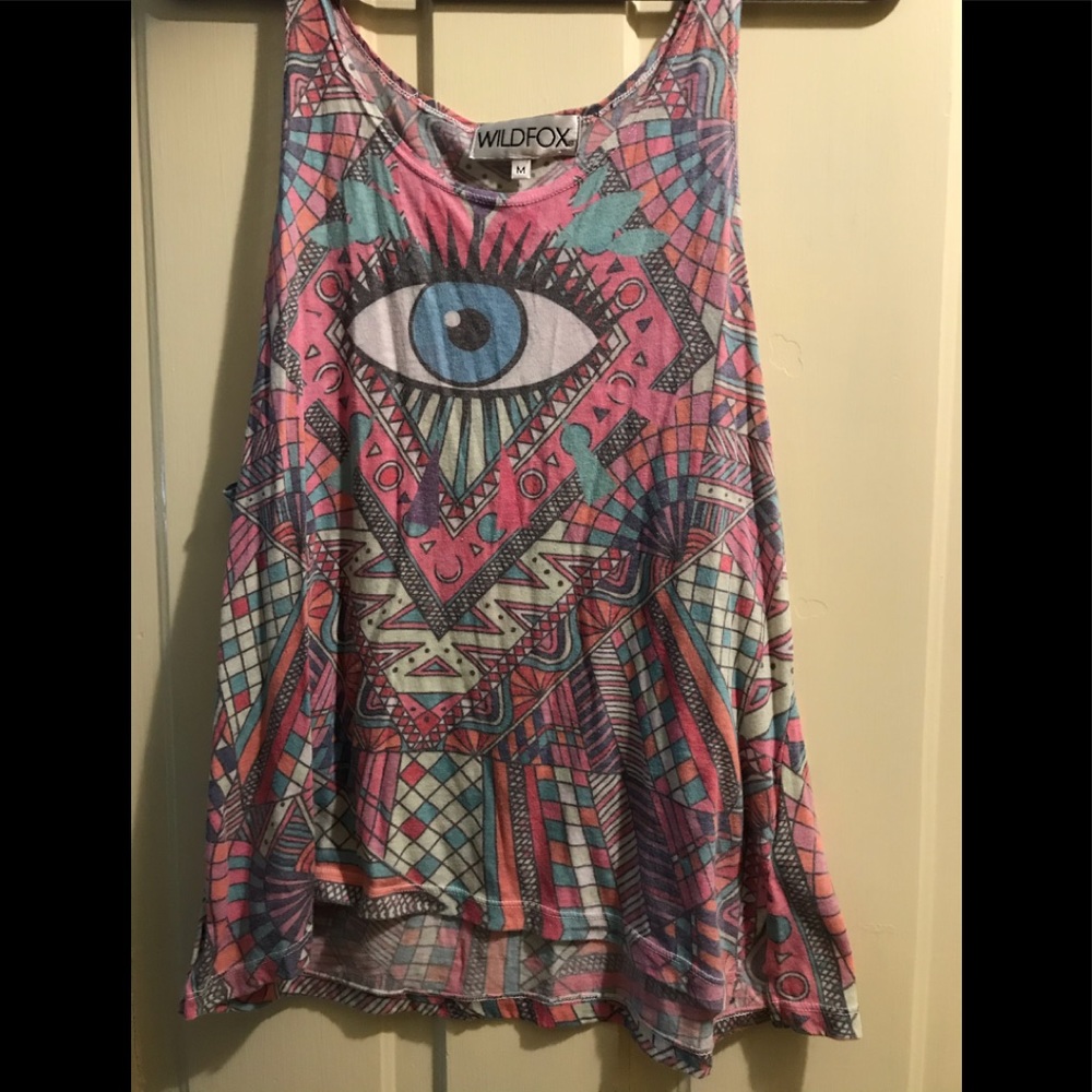Wild fox Size M “ the eye” top.